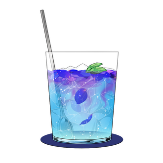 Ternatea Bluebell's prime signature drink. Light, floral notes with an undercurrent of something stronger and unusual. A taste of what Bluebell has to offer.